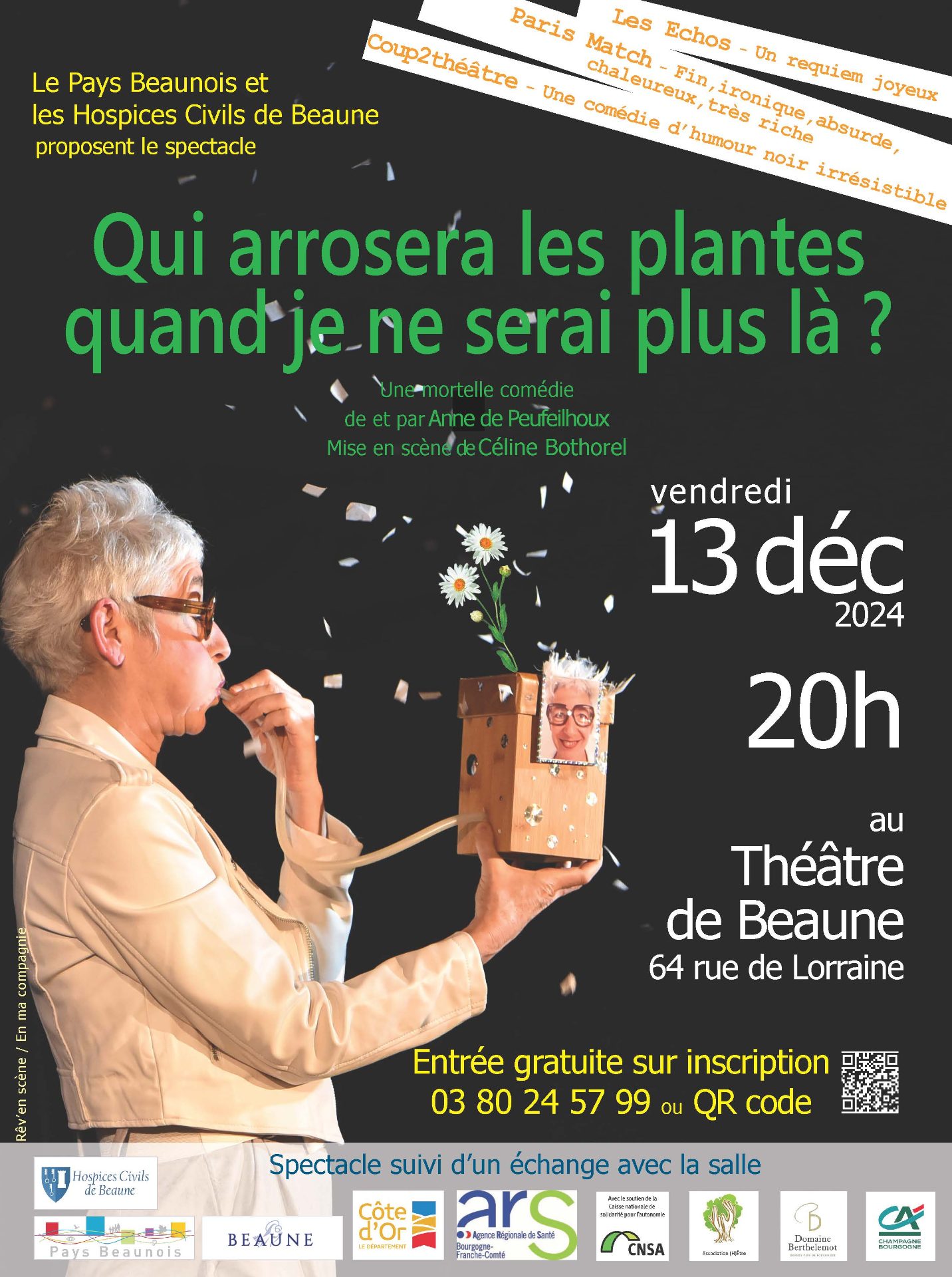 affiche "Qui arrosera les plantes quand je ne serai plus là ?"