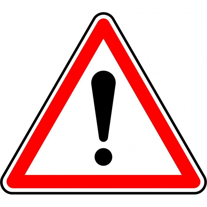 Danger circulation véhicule interdite